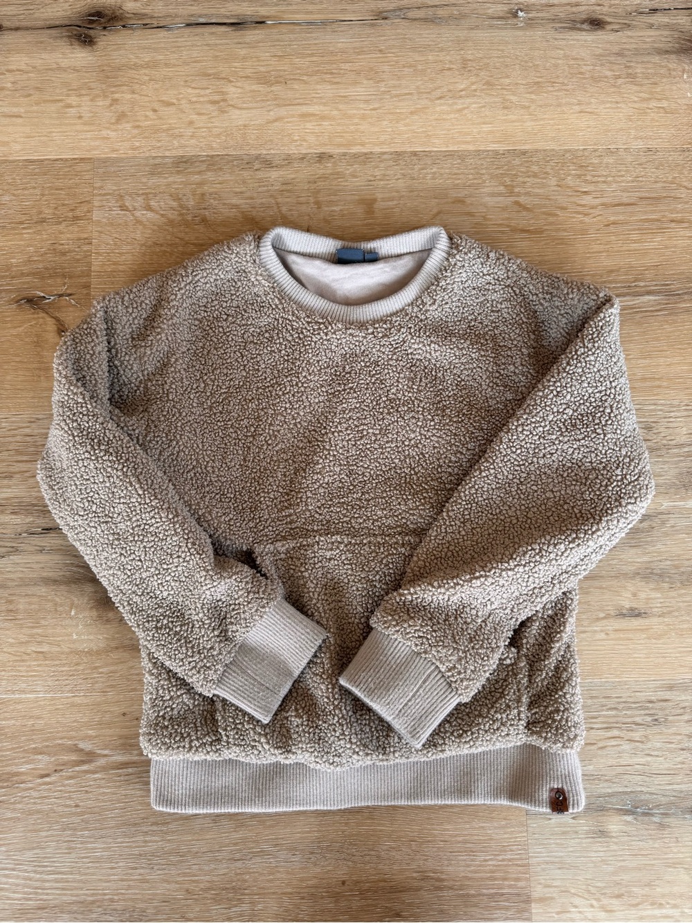 Babyface Sherpa pocket crew neck
